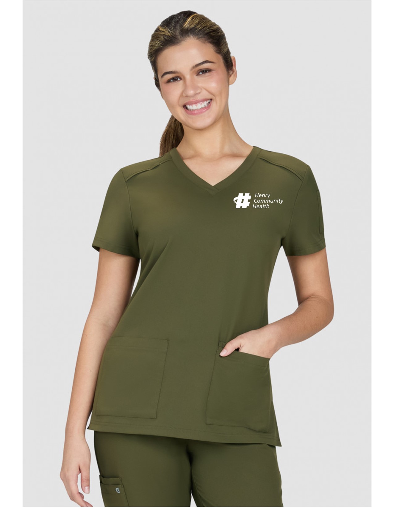 C101 Cureology Cardi 2 Pocket Top