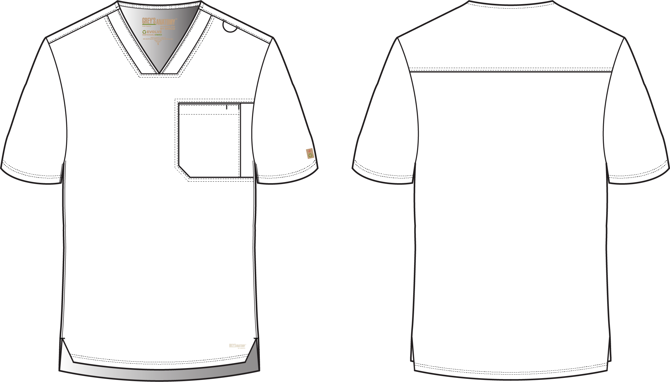 GSST179 Evolve Stretch Journey 1 Pocket Top - Image 2