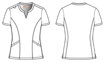 GSST298 Evolve Stretch Sky Notch Neck Top - Image 2