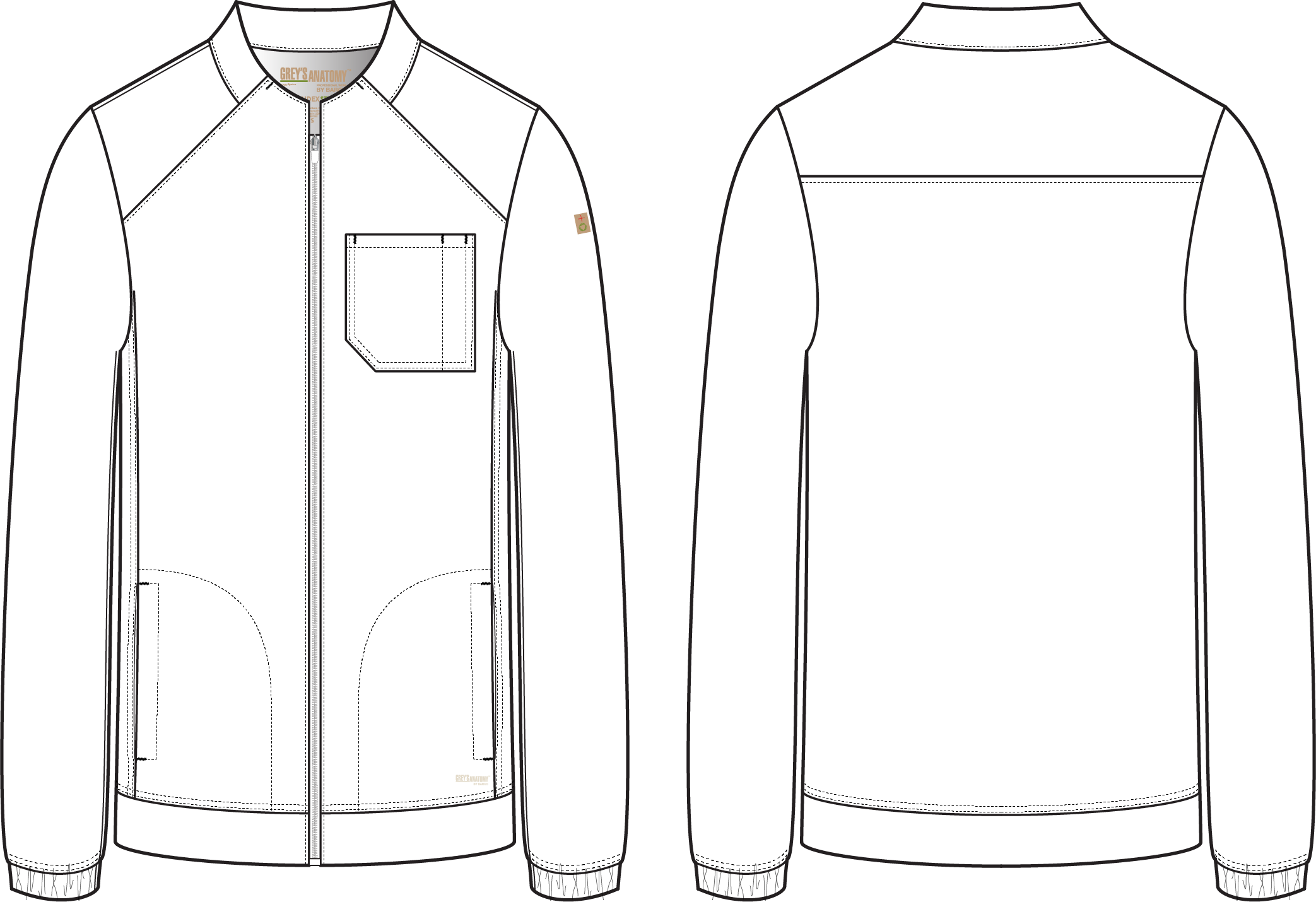 GSSW887 Evolve Stretch Cycle Warm-Up Jacket - Image 2