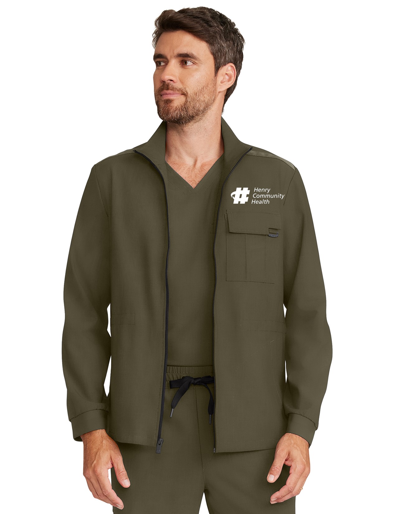 HH361 Quest Zip Front Utility Jacket