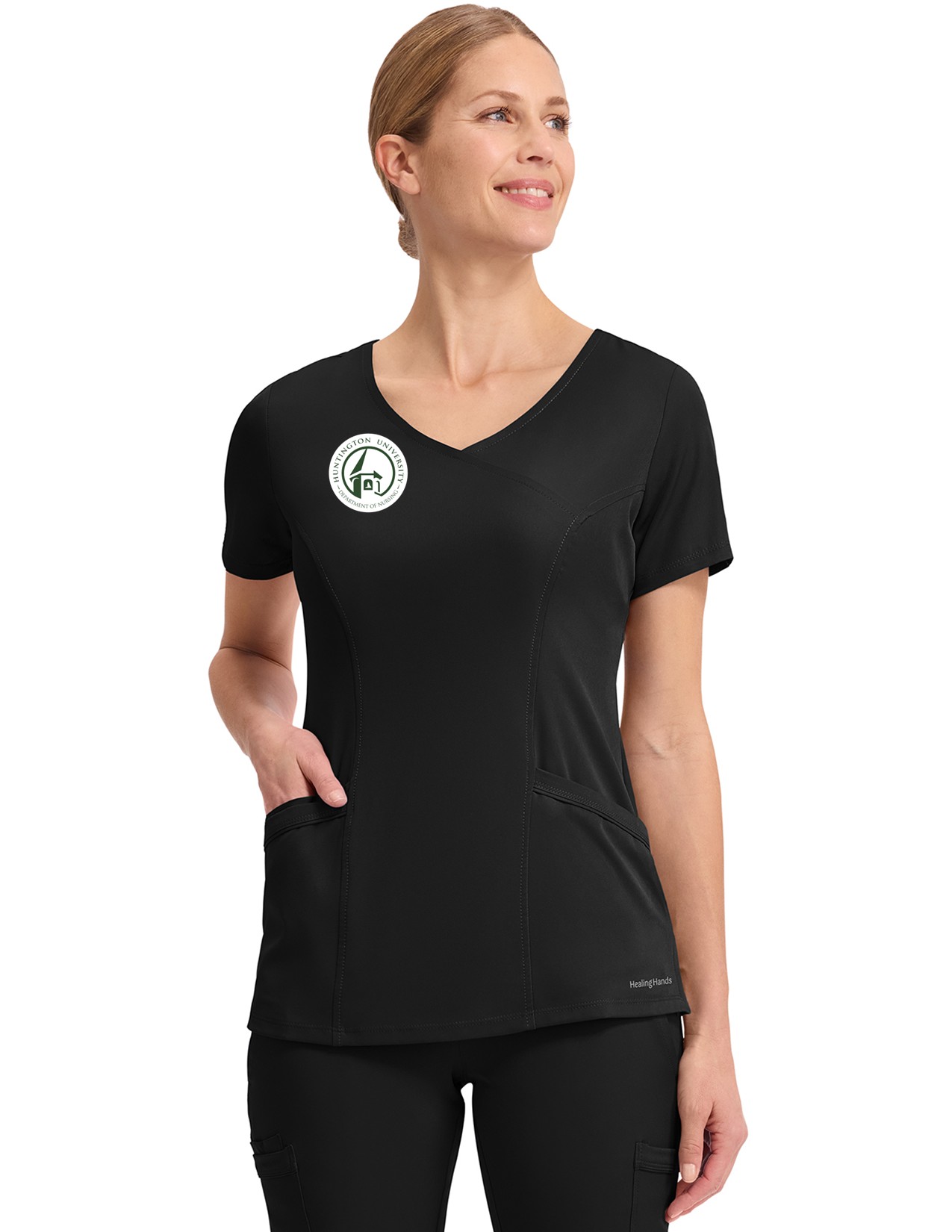2525 Madison Mock Wrap Top