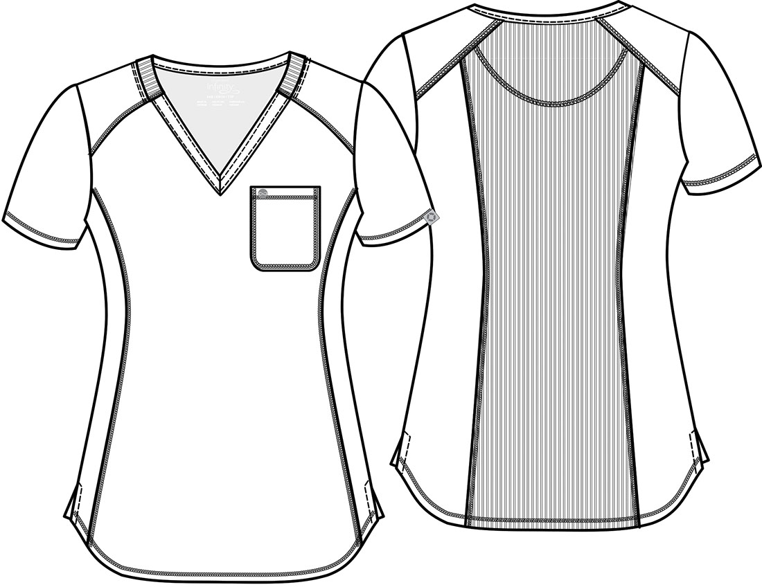CK687A Infinity Tuckable V-Neck Top - Image 2