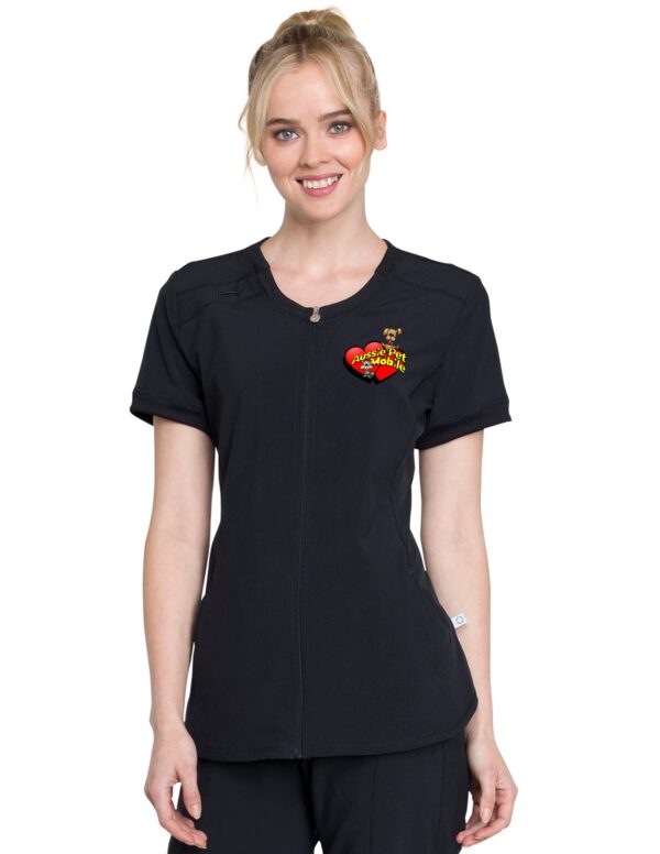 CK810A Infinity Zip Front Tunic