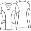 CKA684 Allura V-Neck Top - Image 2