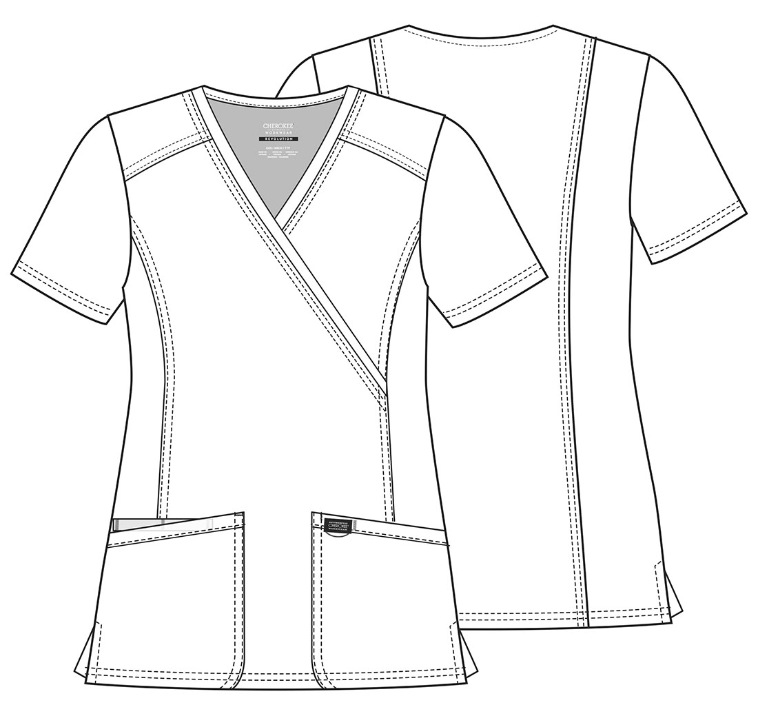 WW610 Revolution Mock Wrap Top - Image 2