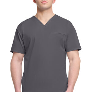 CK729 3-Pocket V-Neck Top