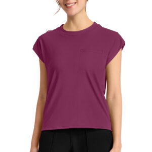 CK936 1-Pocket Crew Neck Top