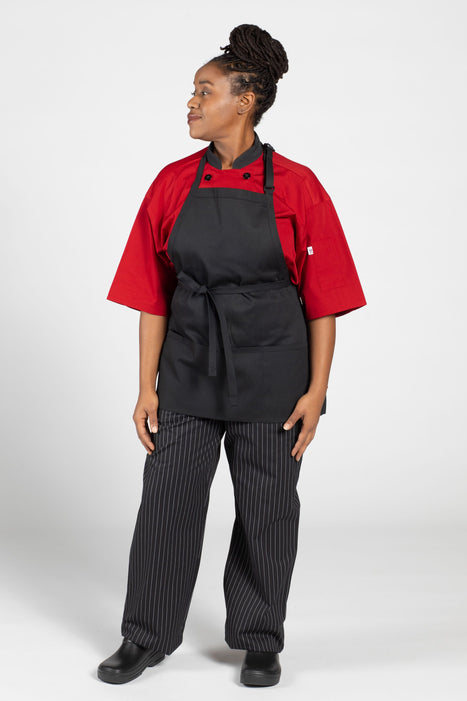 Adjustable Three-Pocket Bib Apron3011