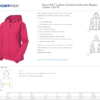 LST76 Sport-Tek Sport-Tek Ladies Colorblock Hooded Raglan Jacket. LST76 - Image 2
