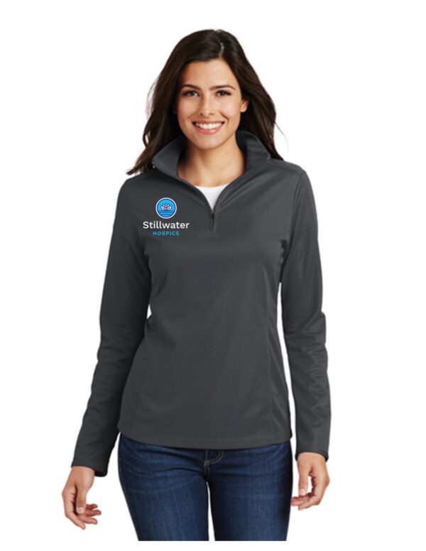 L806 Port Authority Port Authority Ladies Pinpoint Mesh 1/2-Zip . L806