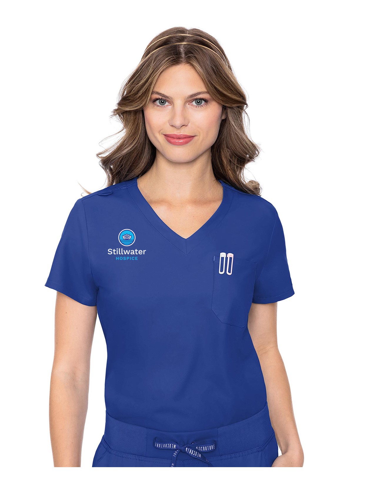 MC2432 Med Couture Insight Women's One Pocket Tuck-In Top