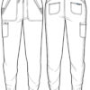MC7710 Med Couture Touch Women's Jogger Yoga Pant - Image 2