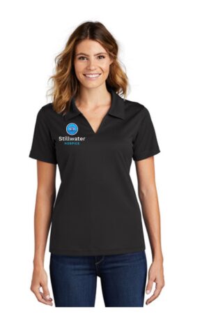 L469 Sport-Tek Sport-Tek Ladies Dri-Mesh V-Neck Polo. L469