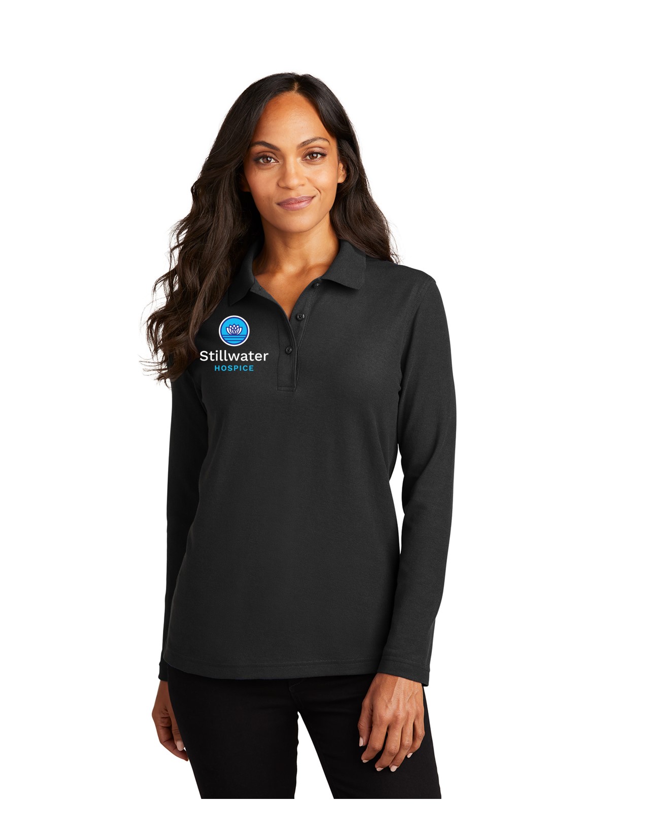 L500LS Port Authority Port Authority Ladies Silk Touch Long Sleeve Polo