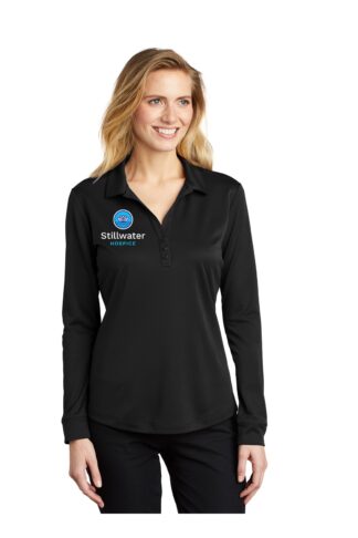 L540LS Port Authority Port Authority Ladies Silk Touch Performance Long Sleeve Polo
