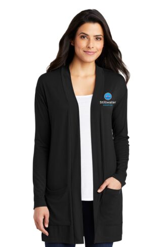 LK5434 Port Authority Port Authority Ladies Concept Open Long Pocket Cardigan. LK5434