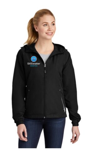 LST76 Sport-Tek Sport-Tek Ladies Colorblock Hooded Raglan Jacket. LST76