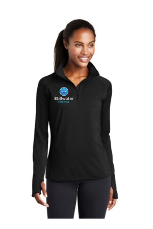 LST850 Sport-Tek Sport-Tek Ladies Sport-Wick Stretch 1/2-Zip Pullover. LST850