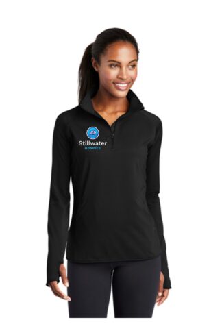 LST850 Sport-Tek Sport-Tek Ladies Sport-Wick Stretch 1/2-Zip Pullover. LST850