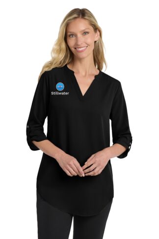 LW701 Port Authority Port Authority Ladies 3/4 Sleeve Tunic Blouse