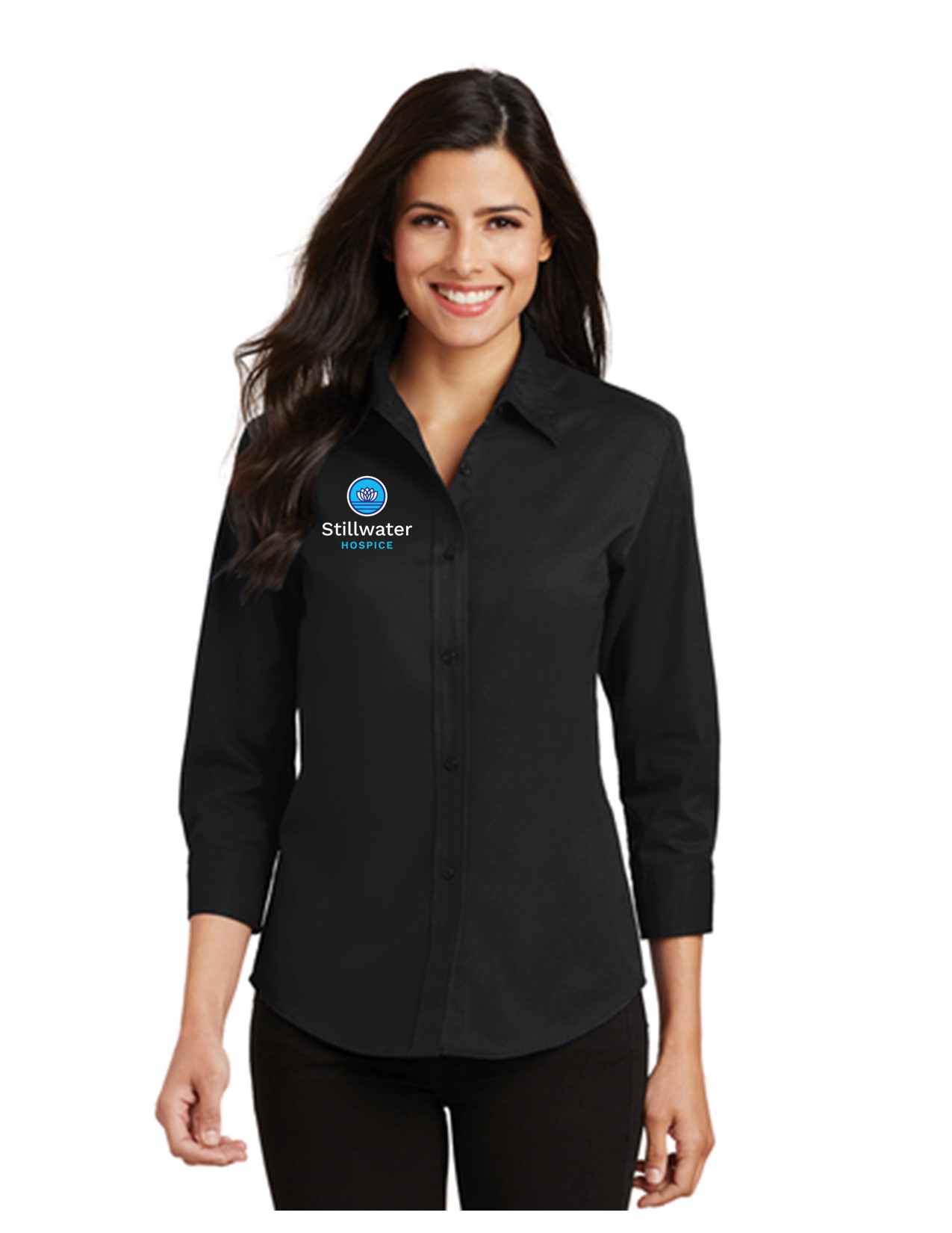 L612 Port Authority Port Authority Ladies 3/4-Sleeve Easy Care Shirt. L612